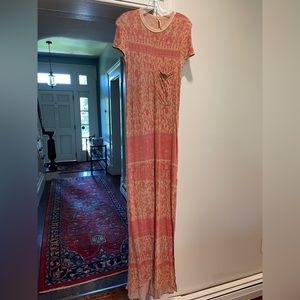 Free people, short sleeve T-shirt, dress with oversize front pocket